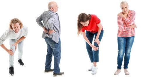 People of all ages showing joint and muscle pain